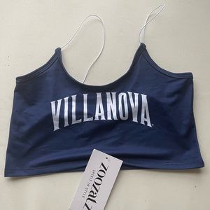 Villanova Wildcats woman’s crop top sz med, blue/white #ncaa #marchmadness
